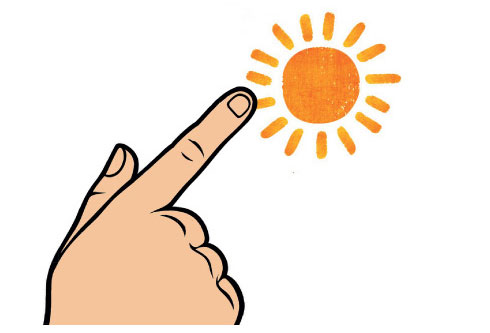 11. ¿Se puede tapar el sol con un dedo?